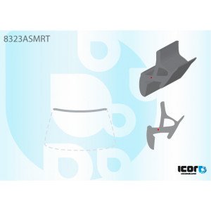 Молдинг скла гумовий AS00140898 на TOYOTA RAV4 2001-2006