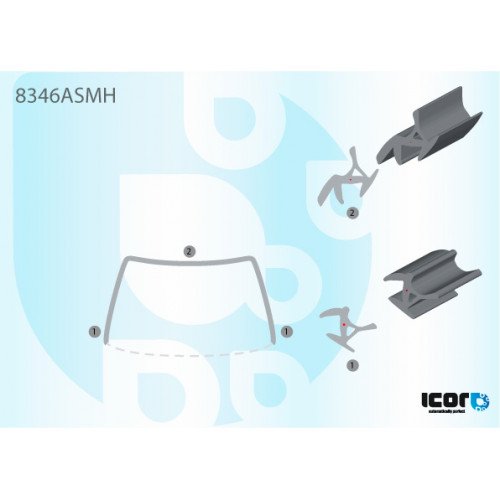 Молдинг стекла резиновый AS00140913 на TOYOTA AVENSIS 2003-2008
