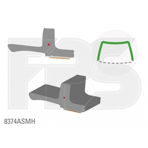 Молдинг стекла резиновый AS00140932 на TOYOTA AURIS 2010-2012