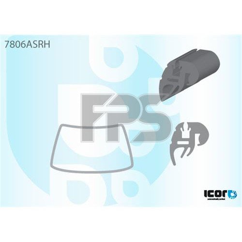 Молдинг скла гумовий AS00141328 на SKODA FELICIA 1995-1998