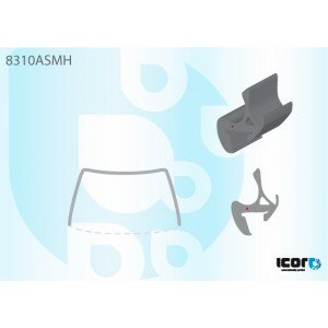 Молдинг стекла резиновый AS00141345 на TOYOTA YARIS 1999-2006