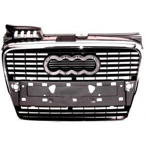 Решетка Хром. /Черн. AS07325337 на AUDI A4 (B7) 2005-2008