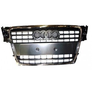 Решетка Радиатора Хром. Черн. AS00044889 на AUDI A4 (B8) 2008-2012