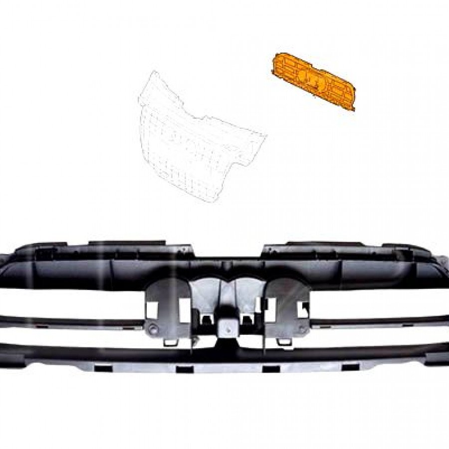 Накладка Решетки Радиатора AS07316832 на AUDI A4 (B8) 2012-2016
