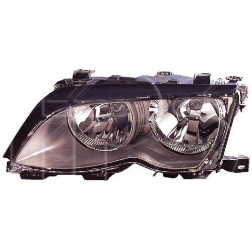 Фара Правая Эл. H7+H7 Черный Отражатель AS00045020 на BMW 3 (E46) 2001-2005