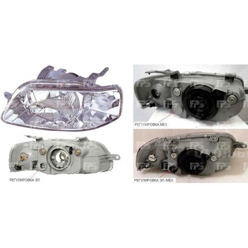 Фара Права -10. 5 H4+W5W Ел. AS00045171 на CHEVROLET AVEO SDN/HB (T200) 2002-2008