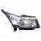 Фара Левая Эл. H4 Черн. Рамка AS07296231 на CHEVROLET CRUZE 2009-2012