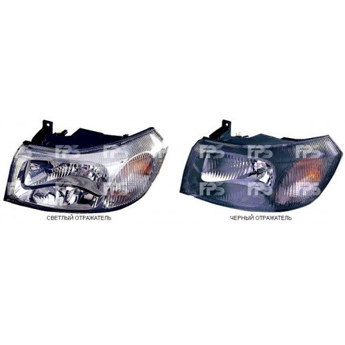 Фара Ліва Ел. Чорний. Відбиток. H4/P21W/W5W AS07299151 на FORD TRANSIT 2000-2006