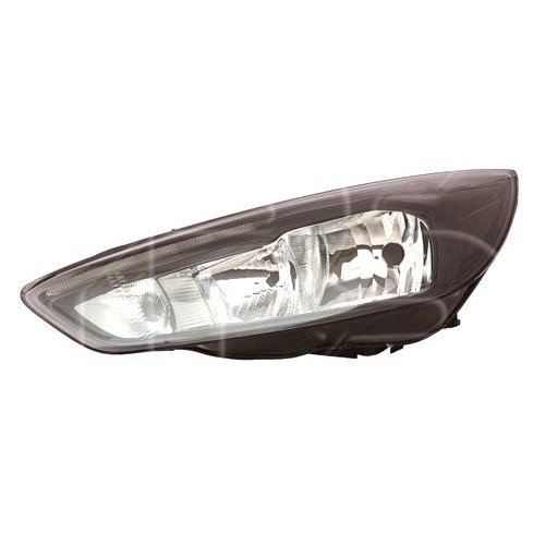 Фара Левая Эл. Черн. (Белая Вставка) H7,H1,Py21W,Led AS07317121 на FORD FOCUS 2015-2018