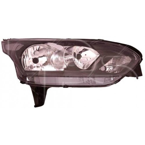 Фара Ліва Чорний. Відбивач H7/H15/Pwy24W/W5W AS00045964 на FORD TRANSIT CONNECT / TOURNEO 2013-