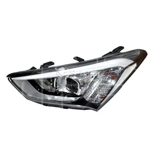 Фара Левая Эл. H7*2,Py21W,Led (Белая Вставка) AS00046631 на HYUNDAI SANTA FE III 2012-2016