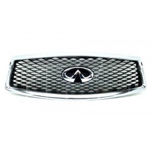 Решітка Радіатора Хром. /Чорна Без Отворів Підкамеру -17 AS07309885 на INFINITI Q50 2014-