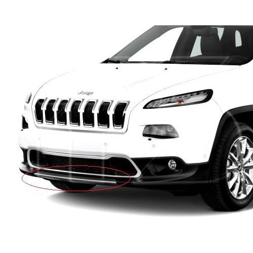 Накладка На Бампер Передний Нижняя Средняя Черная AS00065640 на JEEP CHEROKEE 2013-2018