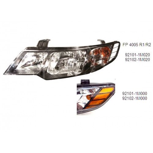 Фара Ліва H7 + H1 Мех./ел. Білий відбивач AS00047142 на KIA CERATO 2009-2012