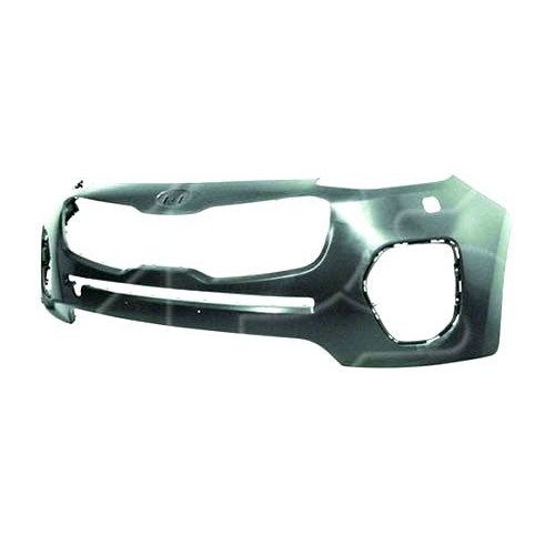 Бампер Передний С Отверстиями Омывателя Фар. Без Отверстий Под Парктроник AS07301931 на KIA SPORTAGE (QL) 2015-2018