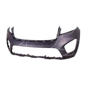 Бампер Передний Верхн. Часть Без Отверстий Омывателя Фар. Без Отверстий Под Парктроник (Eur) AS07300767 на KIA SORENTO 2015-2018