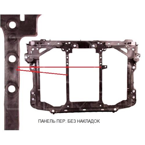 Панель Передня Без Підсилюючих Накладок На Ребрах AS00065641 на MAZDA CX5 2012-2016