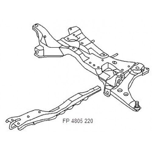 Балка Поздовжня (Лижа) AS07329194 на MITSUBISHI OUTLANDER I 2003-2009