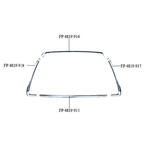 Рамка Решітки У Бамп. Пров. Прав. Хром. AS00047821 на MITSUBISHI ASX 2010-2013