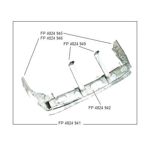 Крепеж Шины Бампера Пер. Верхн. Внешний Лев. AS07330805 на MITSUBISHI OUTLANDER III 2018-