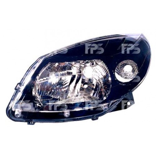 Фара Права H4 Мех./Ел. Чорний. AS00048556 на RENAULT SANDERO 2008-2013