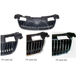 Решетка (Нижний Рант -Хром. Ребра- Черн.) AS00048910 на SKODA FABIA 2007-2010