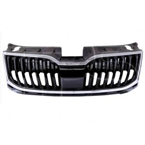 Решітка Радіатора Ребра Черн. Глянець З Хром. Рамкою AS07341978 на SKODA OCTAVIA (A7) 2017-