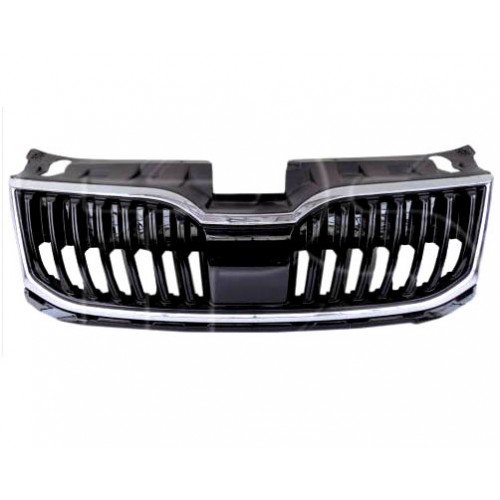Решітка Радіатора Ребра Черн. Глянець З Хром. Рамкою AS07341978 на SKODA OCTAVIA (A7) 2017-
