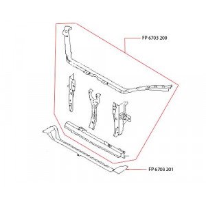 Панель Передняя Комплект AS00049021 на SUBARU IMPREZA 2007-2011