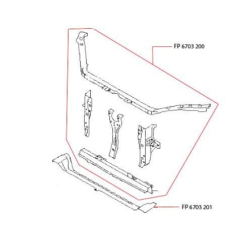 Панель Передняя Комплект AS00049021 на SUBARU IMPREZA 2007-2011