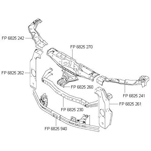 Панель Передня Верхн. Лев. AS00049163 на SUZUKI VITARA GRAND 2012-2014
