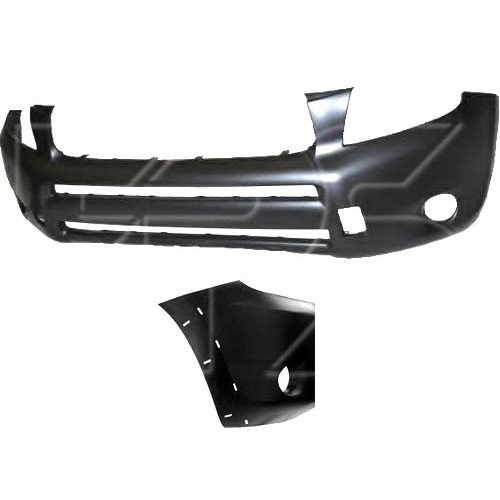 Бампер Передний 06-08 С Отверстиями Под Рант. Без Отверстий Под Номерную Накладку AS00049238 на TOYOTA RAV4 2006-2010