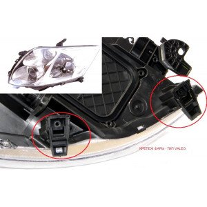 Фара Права Ел. Hb3+H11 Без Коректора. Кріплення -Valeo AS07309022 на TOYOTA AURIS 2007-2009