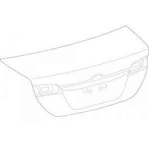 Крышка Багажника С Отверстиями Под Спойлер. Без Отверстий Под Камеру AS00049478 на TOYOTA CAMRY (XV50) USA 2011-2014