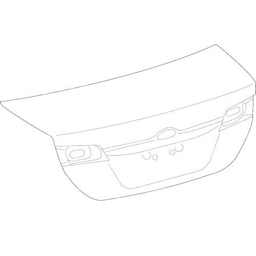 Крышка Багажника С Отверстиями Под Спойлер. Без Отверстий Под Камеру AS00049478 на TOYOTA CAMRY (XV50) USA 2011-2014