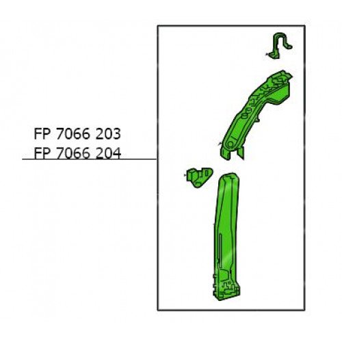 Ремчасть Панели Передней Прав. AS07329764 на TOYOTA RAV4 2019-