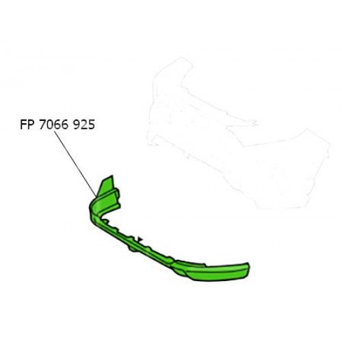 Спойлер Бампера Передний Черн. Тектс. Без Отверстий Под Молдинг AS00049627 на TOYOTA RAV4 2019-