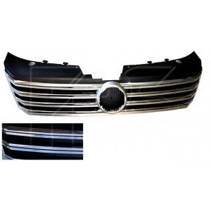 Решетка Радиатора С Хром. / Серый Металлик Ребрами AS07313745 на VOLKSWAGEN PASSAT EUR (B7) 2011-2015