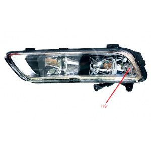 Фара Протитуманна Ліва H8 AS07337936 на VOLKSWAGEN PASSAT EUR (B7) 2011-2015