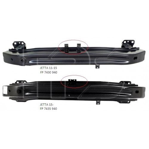 Шина Бампера Передняя Eur AS00049933 на VOLKSWAGEN JETTA IV 2009-2014