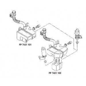Бачок Омывателя 1 Отв. Под Насос С Отверстиями Под Датчик AS07339714 на VOLKSWAGEN GOLF GTI VII 2013-2017