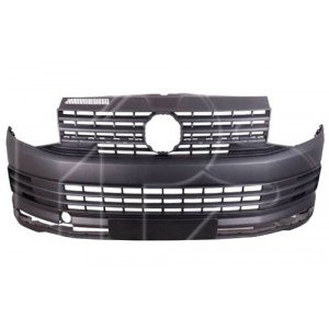 Бампер Передний Без Отверстий Омывателя Фар. Без Отверстий Под Парктроник Текстура AS07329900 на VOLKSWAGEN T6 2015-