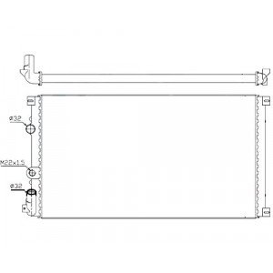 Радиатор AS07339597 на OPEL MOVANO 1998-2003