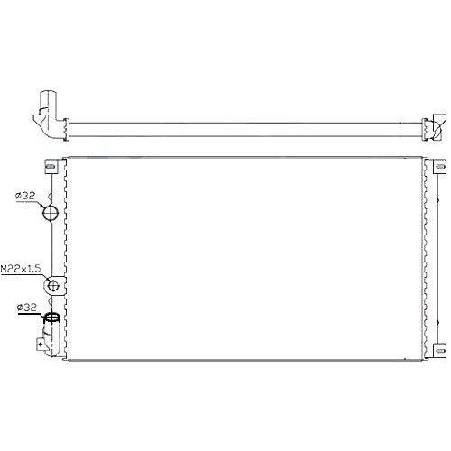 Радиатор AS07339597 на OPEL MOVANO 1998-2003