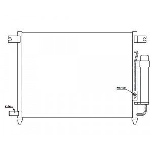 Радиатор Кондиционера Sdn/Hb AS07323796 на CHEVROLET AVEO SDN/HB (T200) 2002-2008