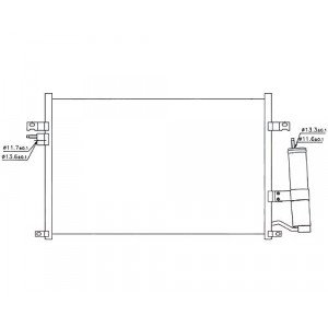 Кондесатор кондиционера AS00045147 на DAEWOO GENTRA 2013-2016