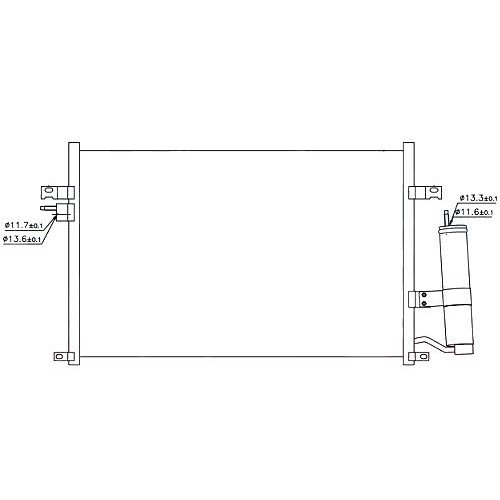 Кондесатор кондиціонера AS00045147 на DAEWOO GENTRA 2013-2016