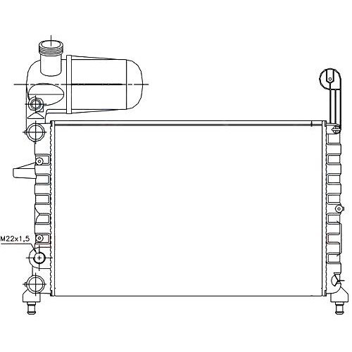 Радиатор AS00045592 на FIAT TIPO 1987-1995