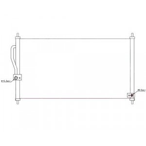 Радиатор Кондиционера AS00046075 на HONDA CRV 1997-2001