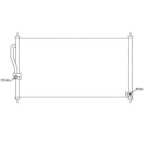 Радиатор Кондиционера AS00046075 на HONDA CRV 1997-2001